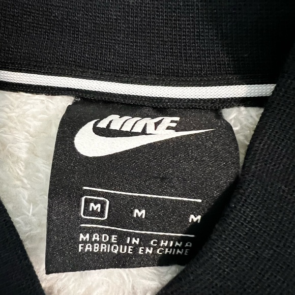 Nike Sherpa jacket in green with white and black trim size M - Picture 5 of 5